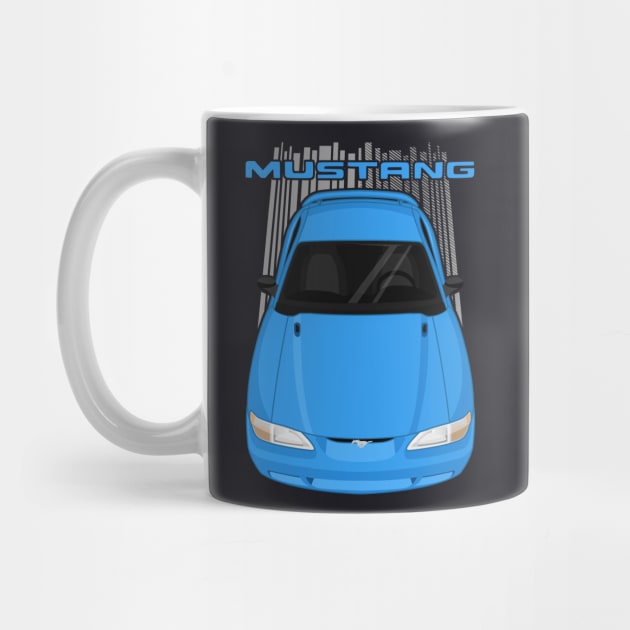 Mustang GT 1994 to 1998 SN95 - Bright atlantic blue by V8social